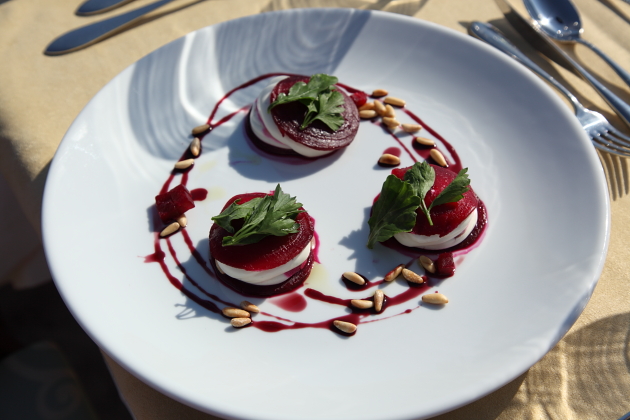 Fine dining at The Likya Hotel in Kalkan